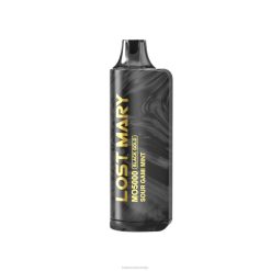 LOST MARY mo5000 črno zlato za enkratno uporabo 10 ml T4R6R4 | Lost Mary Vape kisla gami meta
