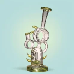 Lookah Tentacle Bird 1 Showerhead Perk Neon Zelena Recycler 10.2