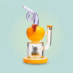 Lookah Dab Rig 1 Spiralni Ustnik Jabolko 9" Tuš Glava Steklo