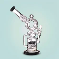16" Recycler Pipe Bong enojni brez drevesni perkolator krofna
