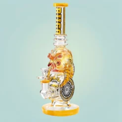 Lookah Cool Gothic Skull 1 krofna komora steklen bong 12,5 palčni