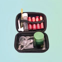 Portable Snuff Set, 4 Njuhalke, 3 Žličke, Lijak in Posoda