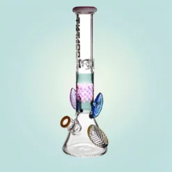 T'ataoo Cute Fairy Ice Beaker Glass Bong 1 ustnik 16" 3 led